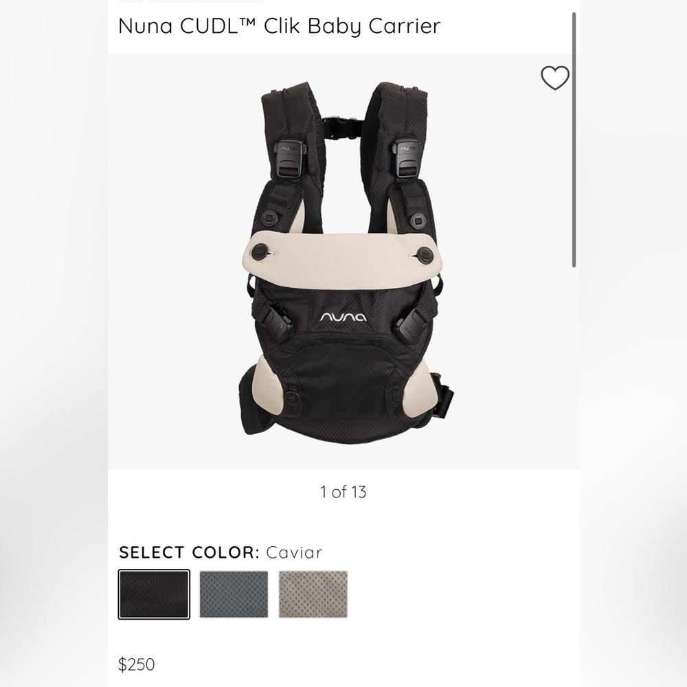 nuna cudl baby carrier